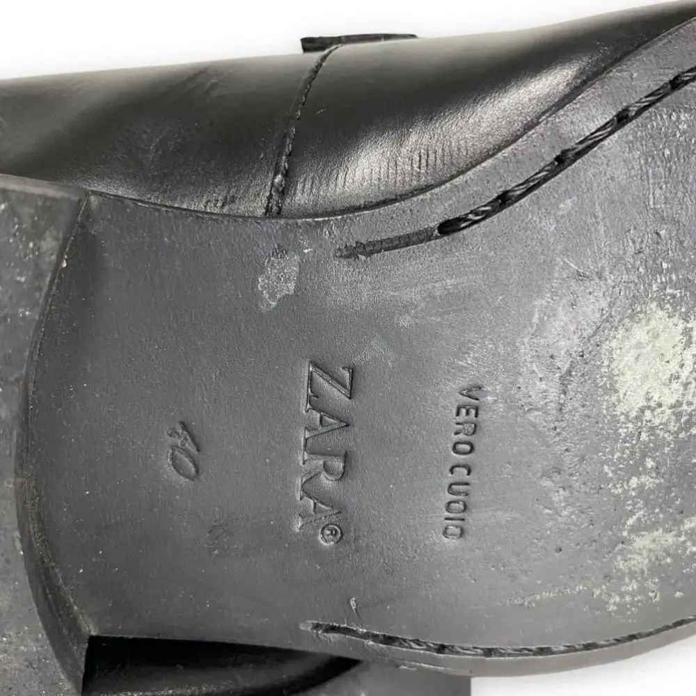 Black Leather Dress Loafer